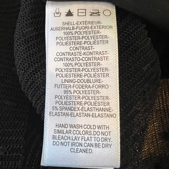 DRESS THE POPULATION KADY SEQUIN TIERED TULLE DRESS IN CREAM MULTI NWT SIZE XS - Picture 15 of 16